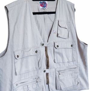 Vintage Protest Blues Fishing/Utility Vest